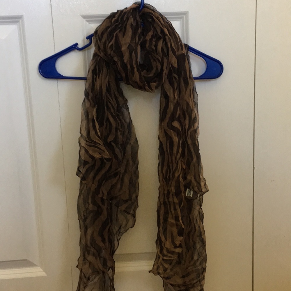 Zebra print scarf
